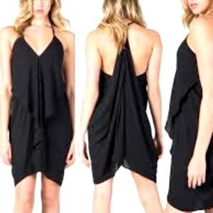 HYFVE black halter Dress. Large